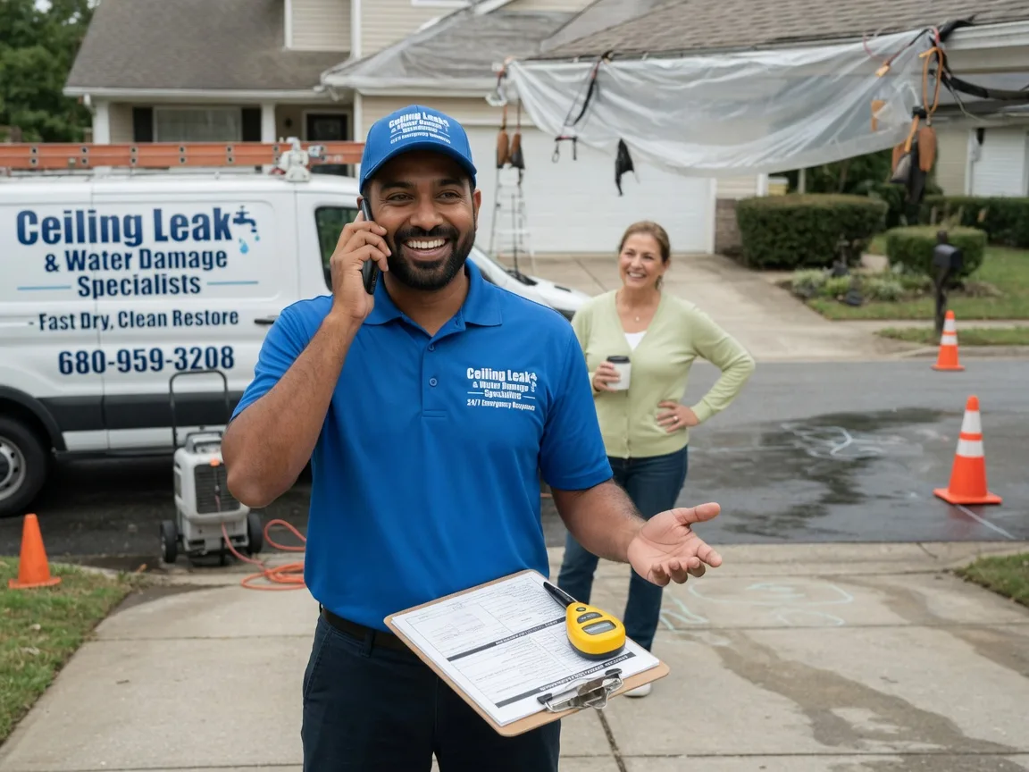 Ceiling Leak Cleanup Allen, KS FAQs